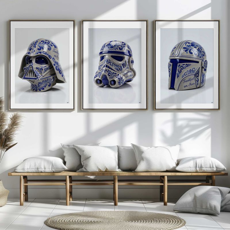 Bembel Helm Serie von GudeArt, als Premium-Wandbilder