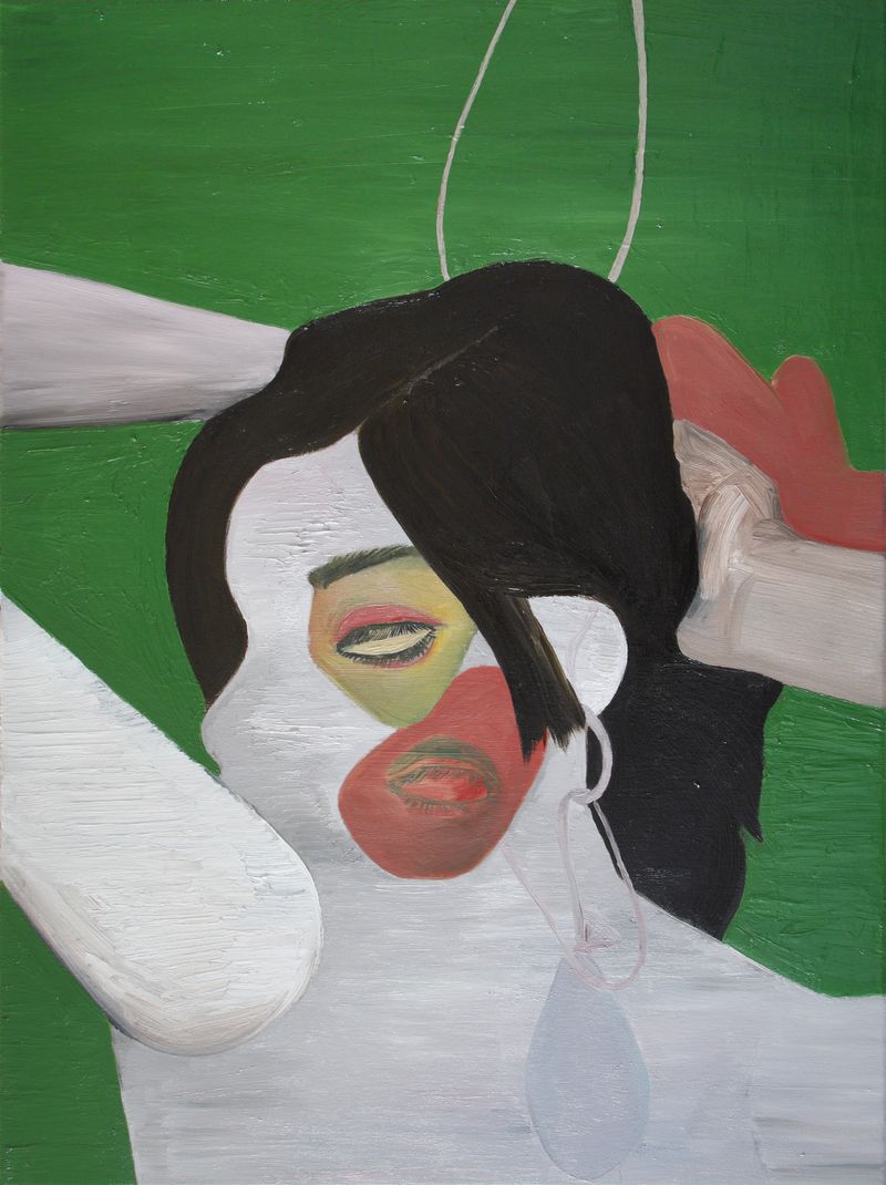 Dominika Kowynia, Manewry, 2018, Öl auf Leinwand © Dominika Kowynia