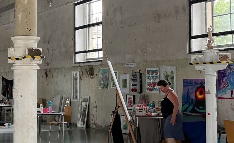Kunstcamp in der Fleischmarkthalle