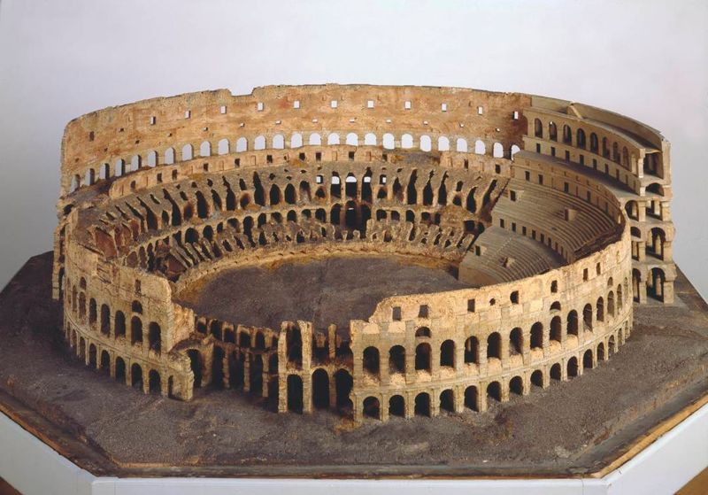 MHK, Antonio Chichi, Korkmodell des Colosseum in Rom, um 1780