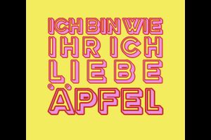 Ich bin wie ihr, ich liebe Äpfel